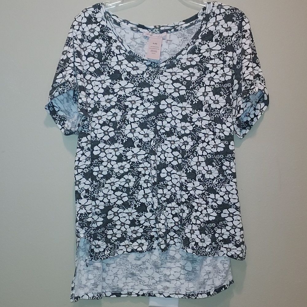 Philosophy high low tee shirt